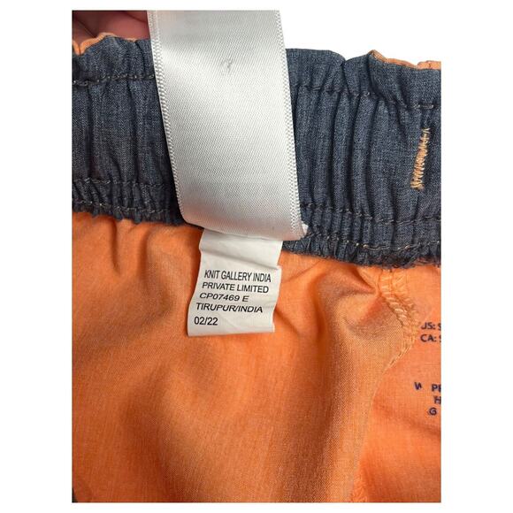 Tommy Bahama Shorts Boys S 5 6 Active Pull On Drawstring Elastic Waist Orange - Picture 6 of 9